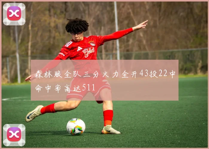 森林狼全队三分火力全开43投22中命中率高达511